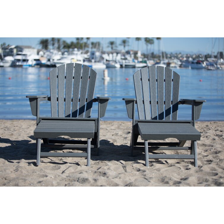 Adirondack chair best sale with hideaway ottoman